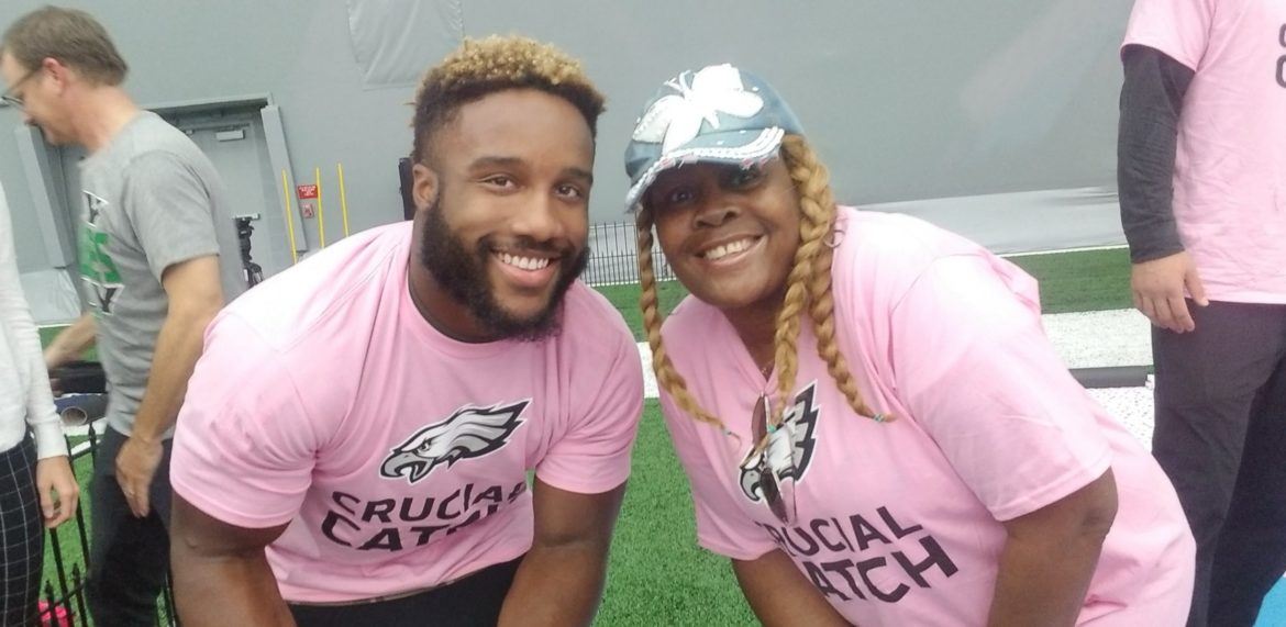 Eagles host goat yoga for cancer patients, families and friends